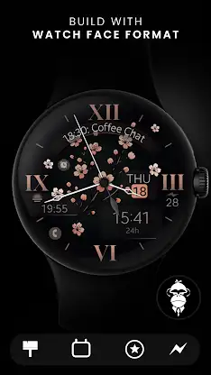 Classic Flowers watch face screenshot 5