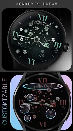Classic Flowers watch face screenshot 2