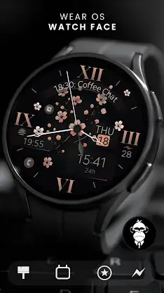 Classic Flowers watch face screenshot 3