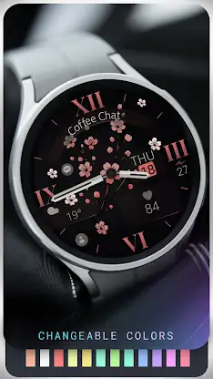 Classic Flowers watch face screenshot 4