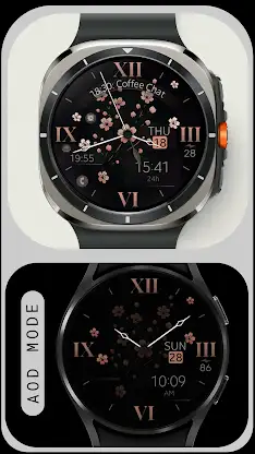 Classic Flowers watch face screenshot 6