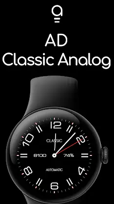 AD Classic Analog - Watch Face screenshot 1