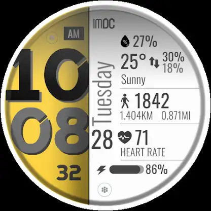 Clean Minimal Watch Face screenshot 2