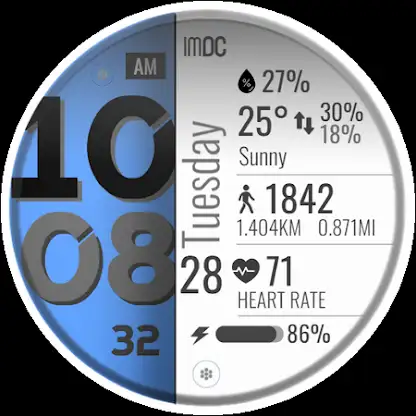 Clean Minimal Watch Face screenshot 5