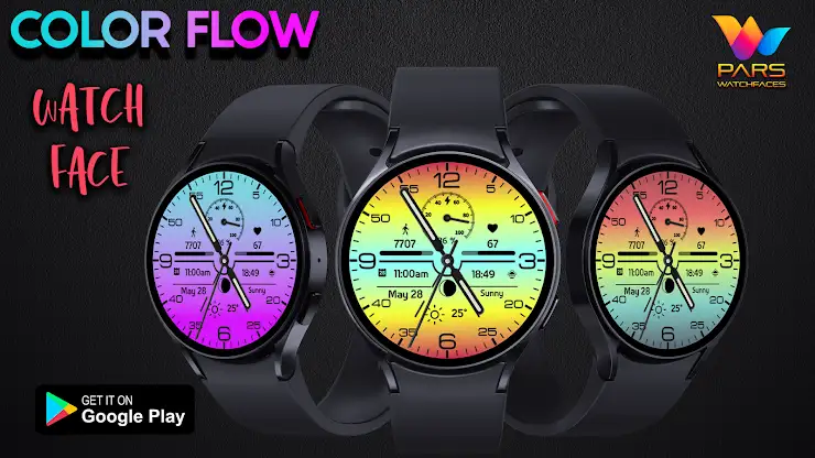Color Flow Watch Face screenshot 2