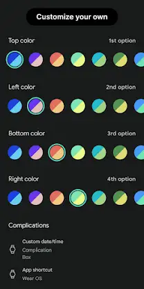 Colorful data: Watch Face screenshot 4