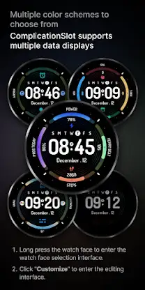 Colorful data: Watch Face screenshot 2