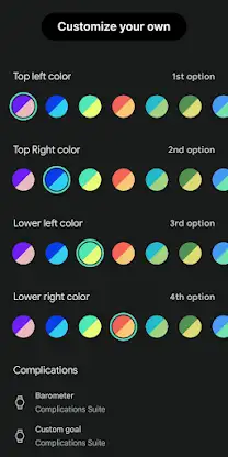 Colorful spin: Watch Face screenshot 2