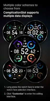 Colorful spin: Watch Face screenshot 4