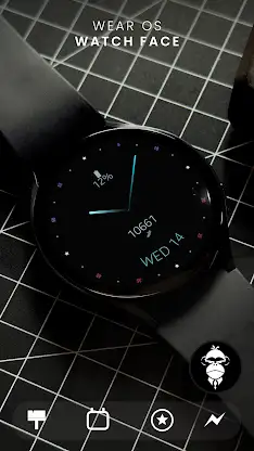 Colorful minimal watch face screenshot 1