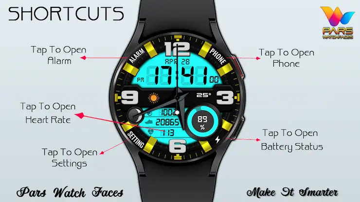 Compact Hybrid Watch Face screenshot 6