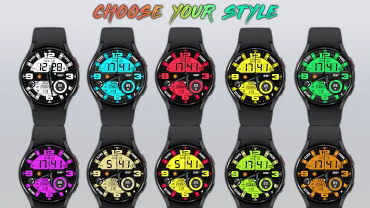 Compact Hybrid Watch Face screenshot 1