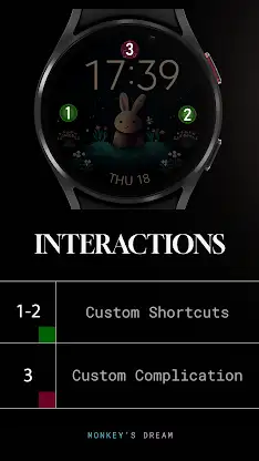 Cute Bunny digital watch face screenshot 8