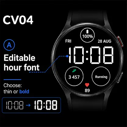 Clear Vision CV04 Watch Face screenshot 3