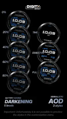Cyber 25 Digital Watch Face screenshot 8