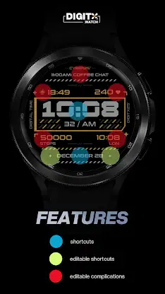 Cyber 25 Digital Watch Face screenshot 6