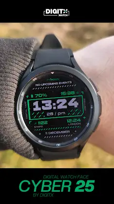 Cyber 25 Digital Watch Face screenshot 5