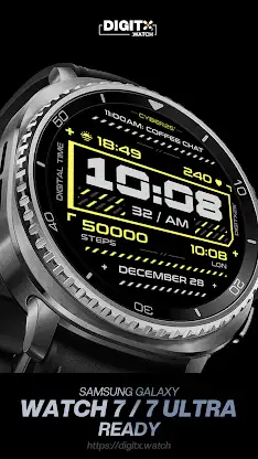 Cyber 25 Digital Watch Face screenshot 4