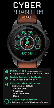 Cyber Phantom - watch face screenshot 5