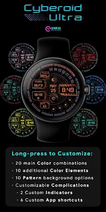 Cyberoid Ultra - watch face screenshot 3