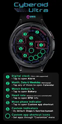 Cyberoid Ultra - watch face screenshot 5