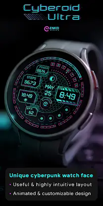 Cyberoid Ultra - watch face screenshot 2