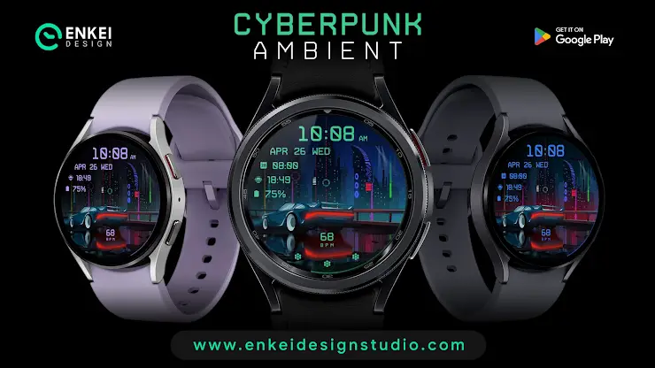 Cyberpunk Ambient - watch face screenshot 7