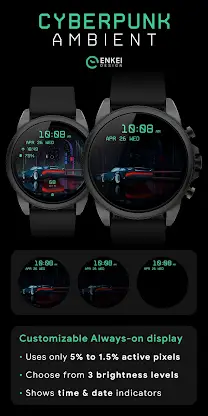 Cyberpunk Ambient - watch face screenshot 4