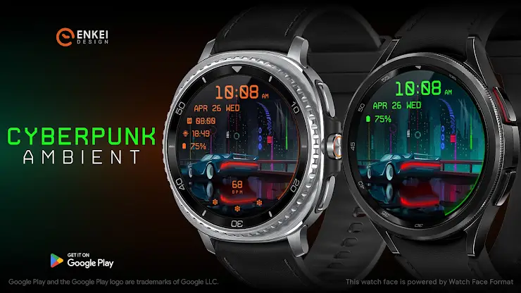 Cyberpunk Ambient - watch face screenshot 1