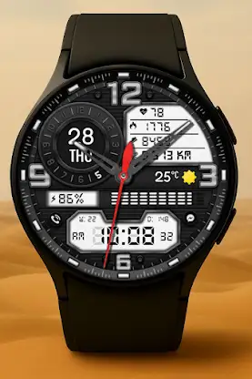 Cyber Hybrid Watch Face screenshot 2