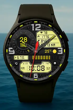 Cyber Hybrid Watch Face screenshot 5