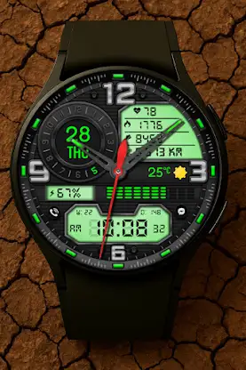 Cyber Hybrid Watch Face screenshot 6