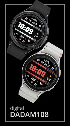 DADAM108: Digital Watch Face screenshot 1