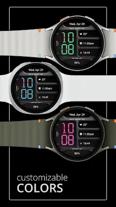 DADAM130: Digital Watch Face screenshot 3