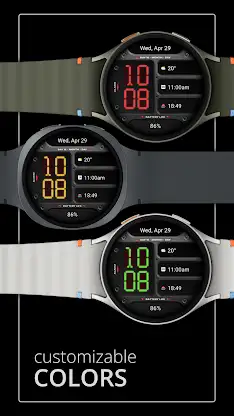 DADAM130: Digital Watch Face screenshot 2