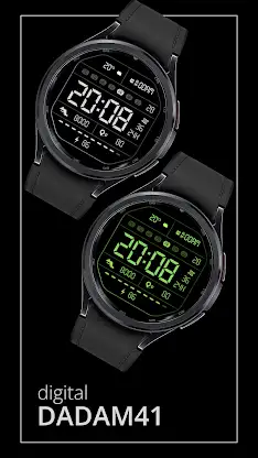 DADAM41: Retro LCD Watch Face screenshot 1