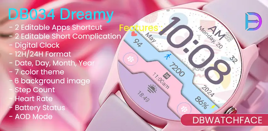 DB034 Dreamy Watch Face screenshot 7