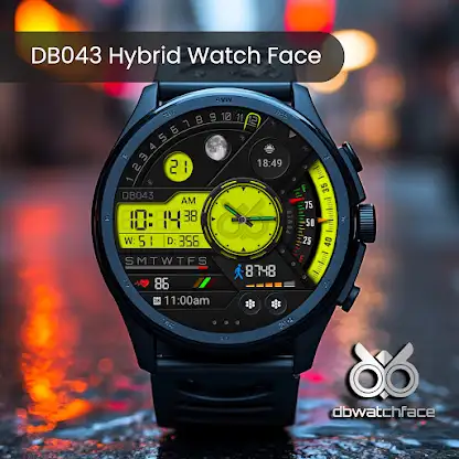 DB043 Hybrid Watch Face screenshot 4