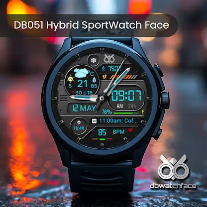 DB051 Hybrid Sport Watch Face screenshot 3