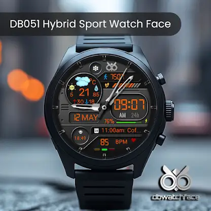 DB051 Hybrid Sport Watch Face screenshot 2