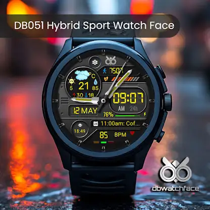 DB051 Hybrid Sport Watch Face screenshot 4