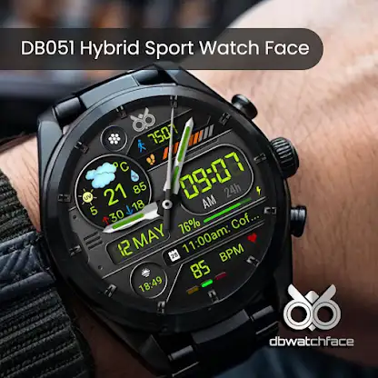 DB051 Hybrid Sport Watch Face screenshot 5
