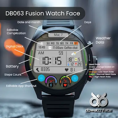 DB063 Fusion Watch Face screenshot 8