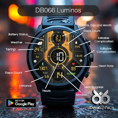 DB066 Luminos Watch Face screenshot 7