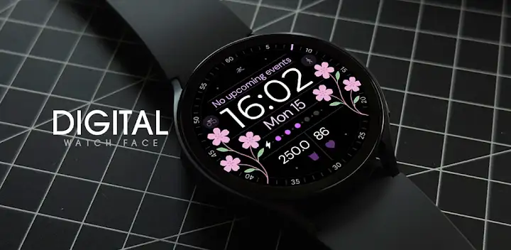 Digital Floral Watch Face — Android app banner