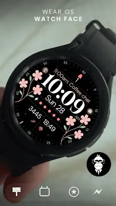 Digital Floral Watch Face screenshot 5