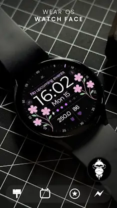 Digital Floral Watch Face screenshot 2