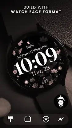 Digital Flowers watch face screenshot 6