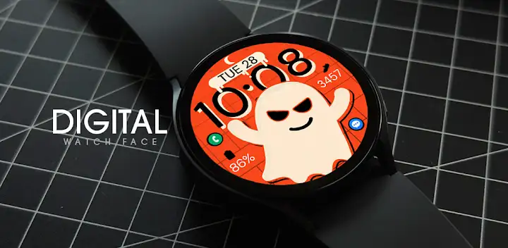Digital Halloween Watch Face — Android app banner