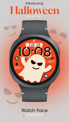 Digital Halloween Watch Face screenshot 3